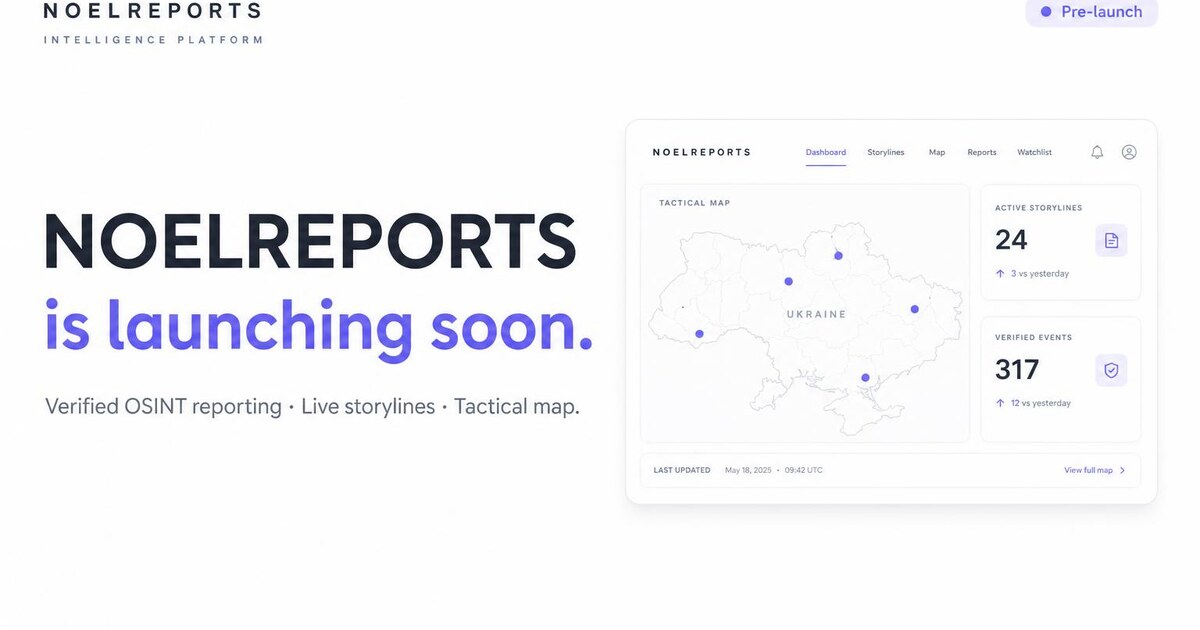 NOELREPORTS · Live Ukraine War Map & OSINT Intelligence Dashboard
